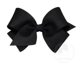 7662-G Small Solid Grosgrain Basic Bow