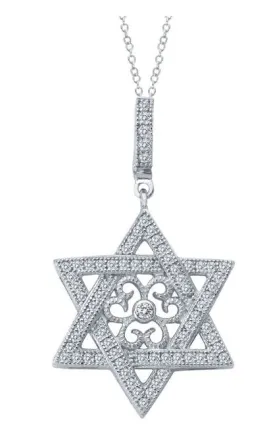 9P027CLP Star of David Necklace