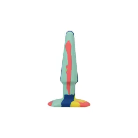 A Play 5'' Goovy Silicone Anal Plug - Multicolor/Yellow