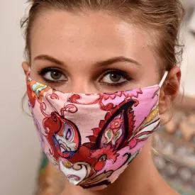 Abstract Multi Colored Print Face Mask