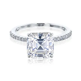 Asscher Petite Ring