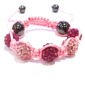 Baby Pave Bracelet - Pink and Fuschia