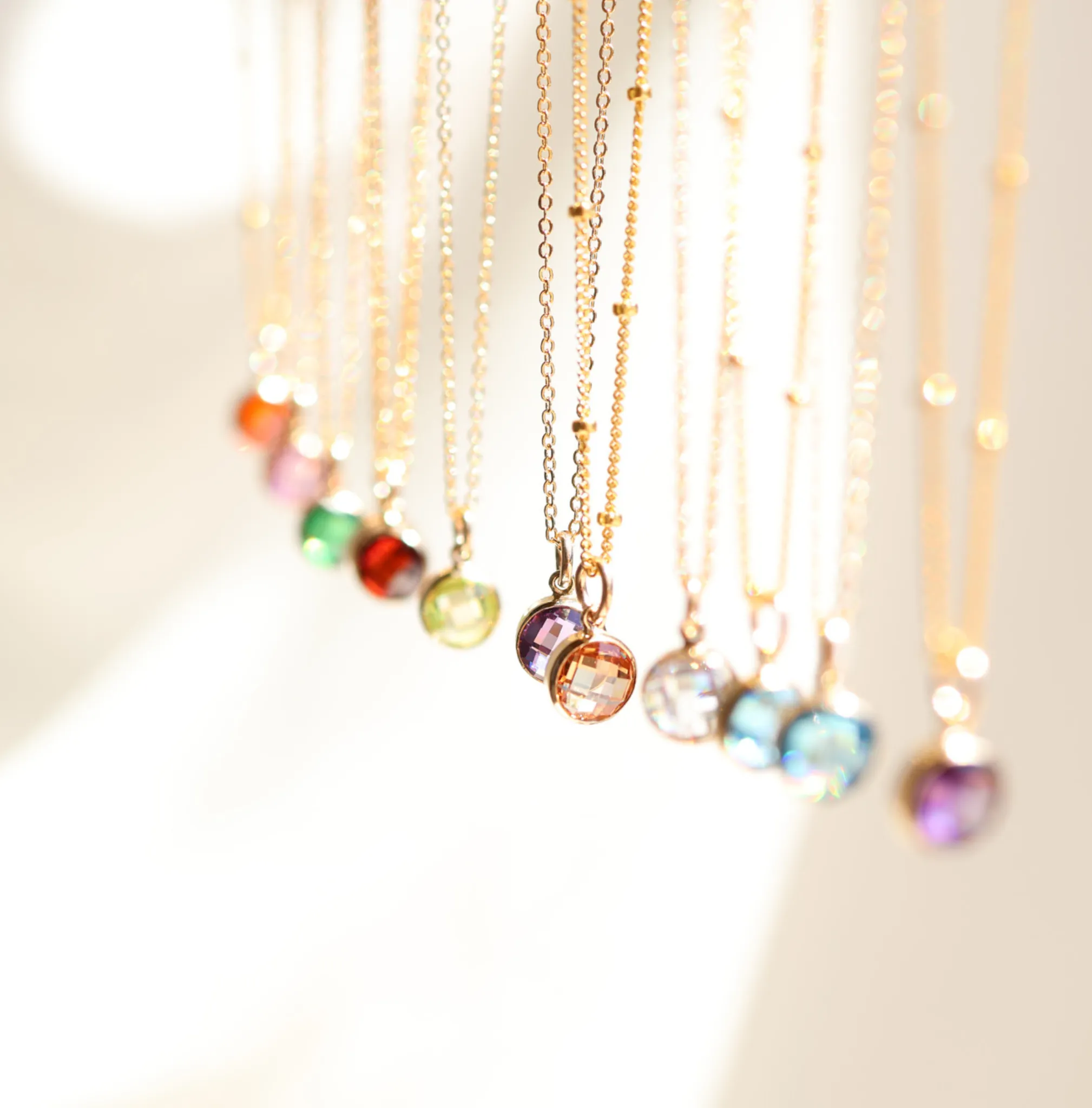 Birthstone Drop Necklace • December