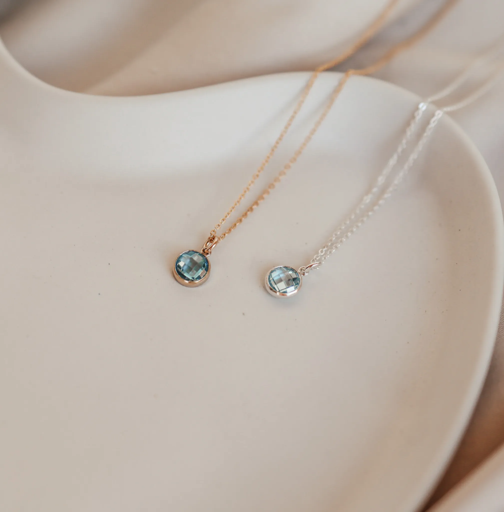 Birthstone Drop Necklace • December