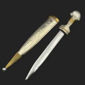 Brass and Silver Plating Dagger - خنجر