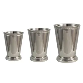 Brass Julep Cup Pen Holder, Silver Plated