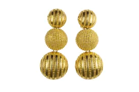 CHRISTIAN DIOR hemispheres dangle earrings