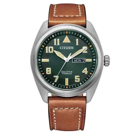 Citizen Men's Watch Eco-Drive Titanium Green BM8560-11X