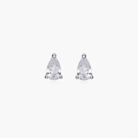 Dainty Pear-cut Stud Earrings