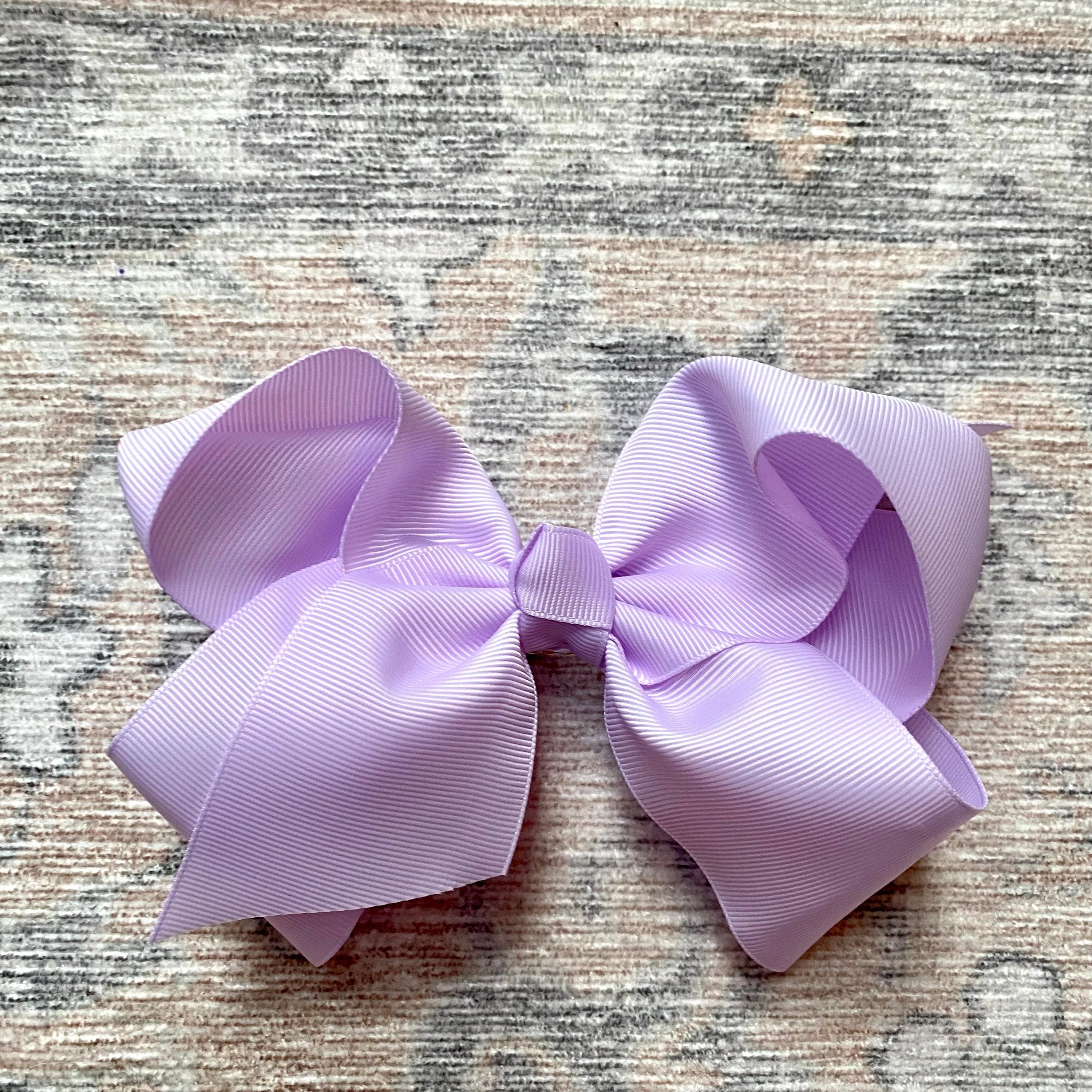 Hair Bow in Grosgrain Ribbon - 6 inch