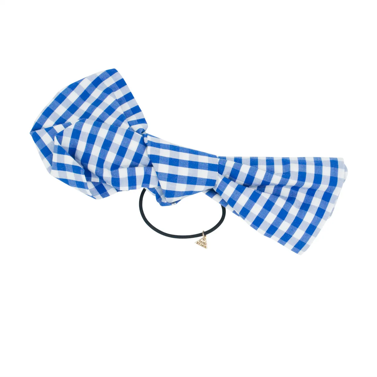 Moore-Over Sized Gingham bow- Hair Ties