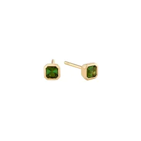 Petite Fern Asscher Studs