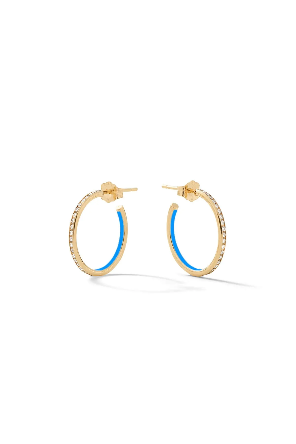 Small Linear Hoop Earrings