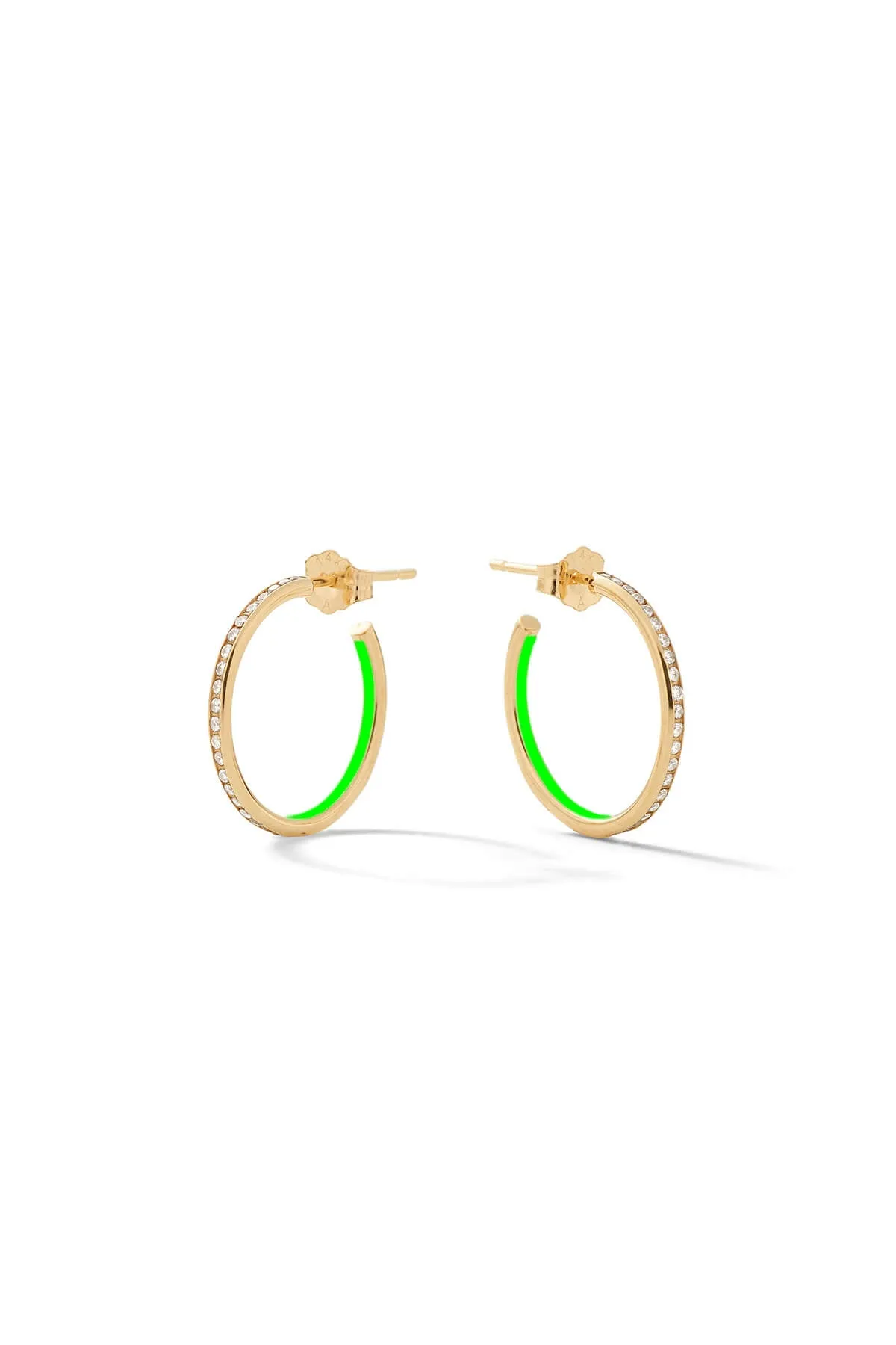 Small Linear Hoop Earrings