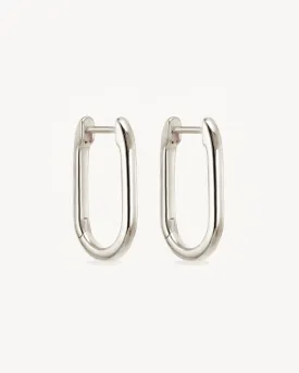 Sterling Silver Journey Hoops