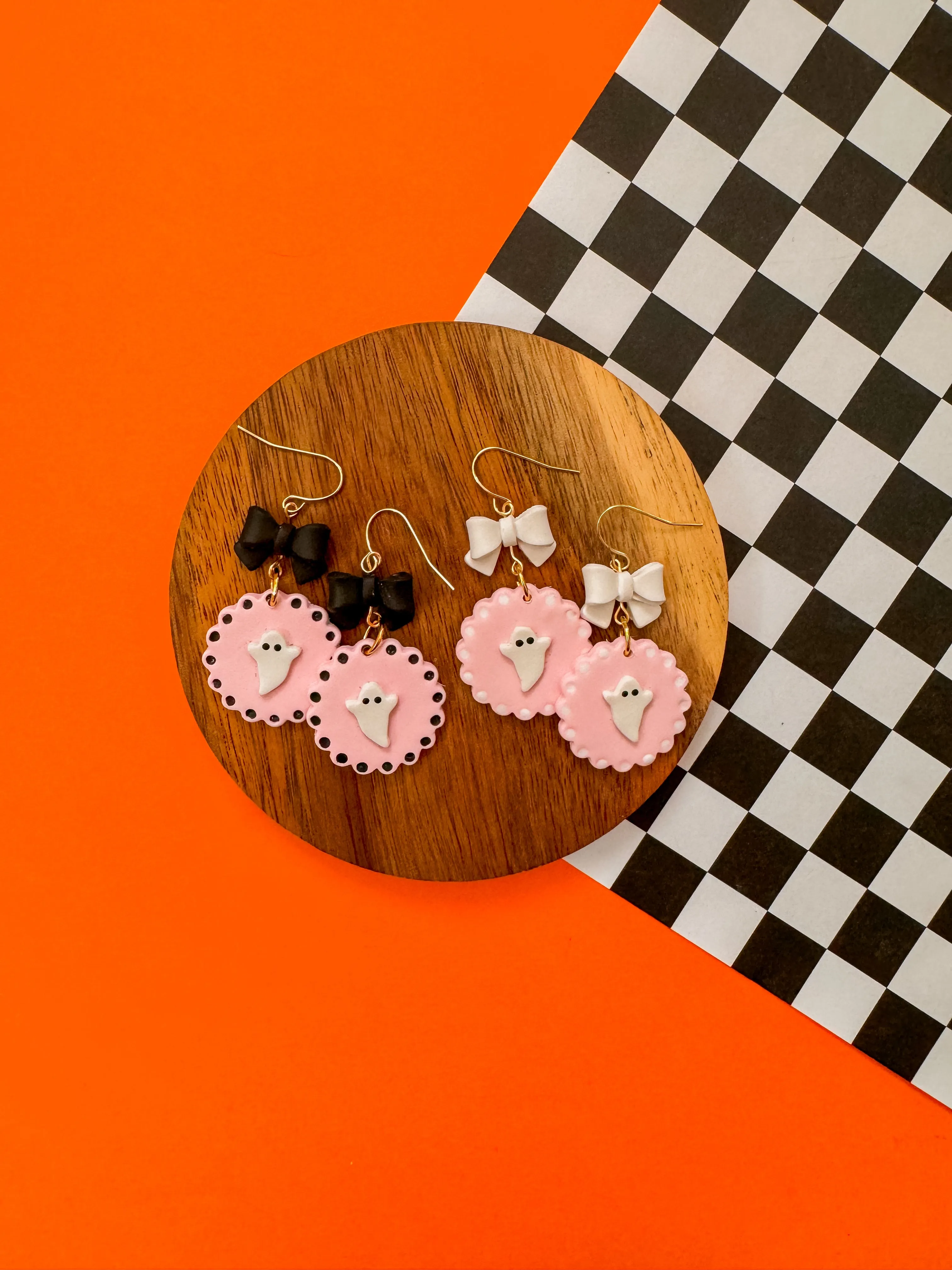 Sweet Ghosties | Clay Earrings