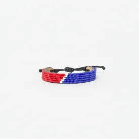 Tribal Bracelet - Red/White/Royal