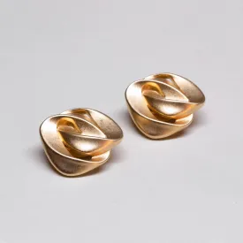 Vintage Gold Tone Clip-on Earrings